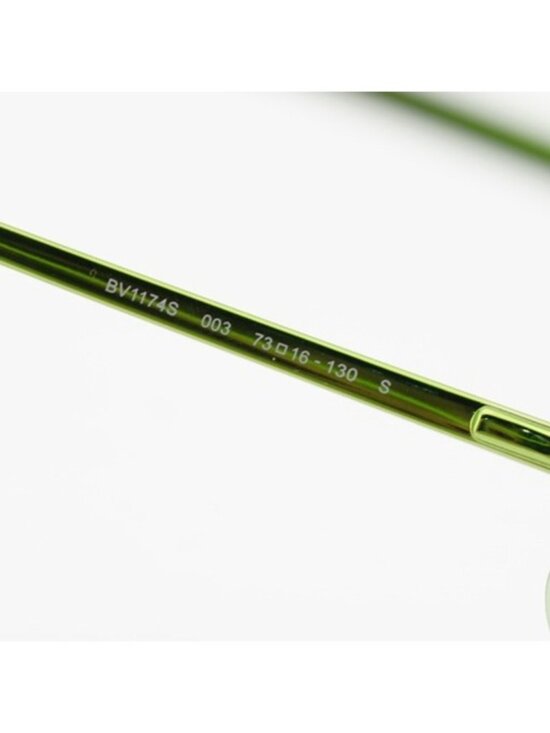 Bottega Veneta BV1174S 003 Sunglasses Green Cat Eye Frame, Green Lenses main image 7